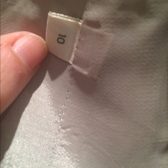 Calvin Klein Collection Stone Silk Button-Up - Picture 4 of 5